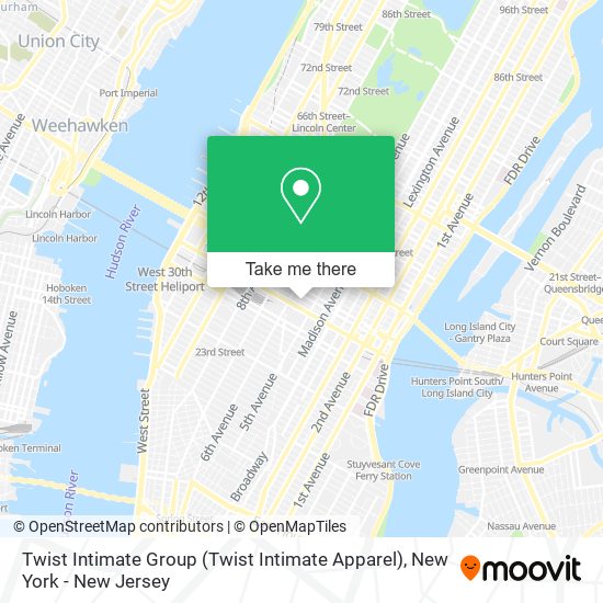 Mapa de Twist Intimate Group (Twist Intimate Apparel)
