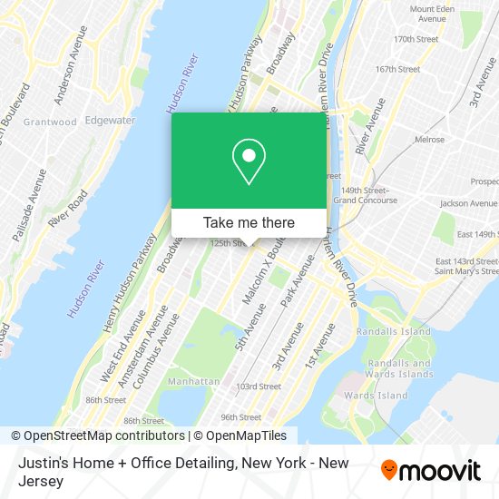 Justin's Home + Office Detailing map