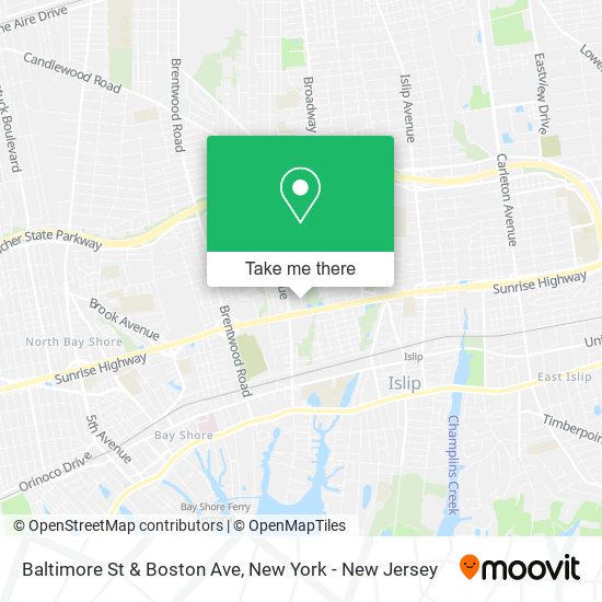Mapa de Baltimore St & Boston Ave