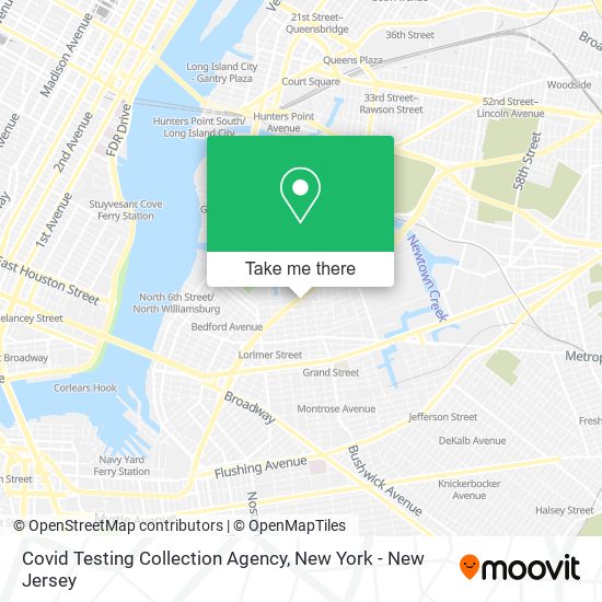 Covid Testing Collection Agency map