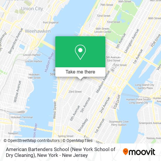 American Bartenders School (New York School of Dry Cleaning) map