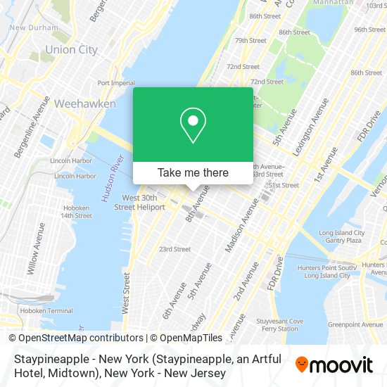Staypineapple - New York (Staypineapple, an Artful Hotel, Midtown) map