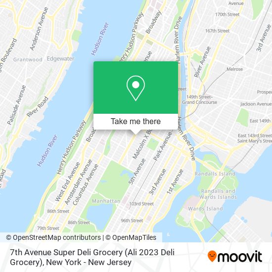 Mapa de 7th Avenue Super Deli Grocery (Ali 2023 Deli Grocery)