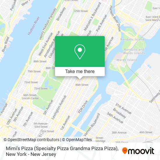 Mapa de Mimi's Pizza (Specialty Pizza Grandma Pizza Pizza)