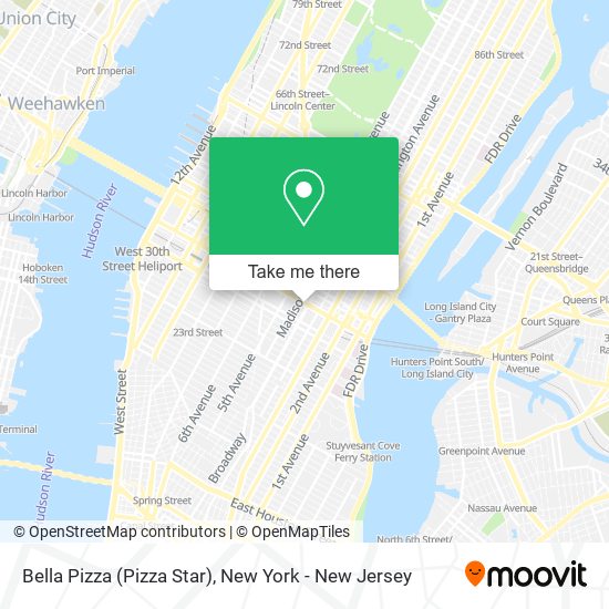 Mapa de Bella Pizza (Pizza Star)