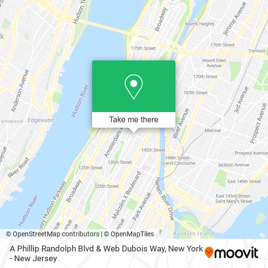 Mapa de A Phillip Randolph Blvd & Web Dubois Way