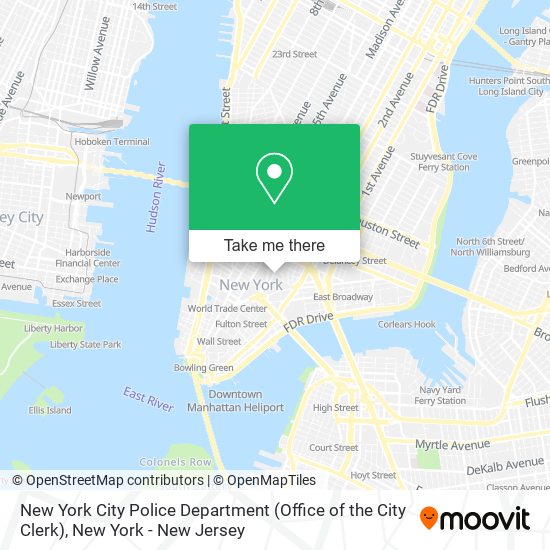 New York City Police Department (Office of the City Clerk) map