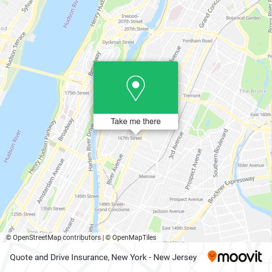 Quote and Drive Insurance map