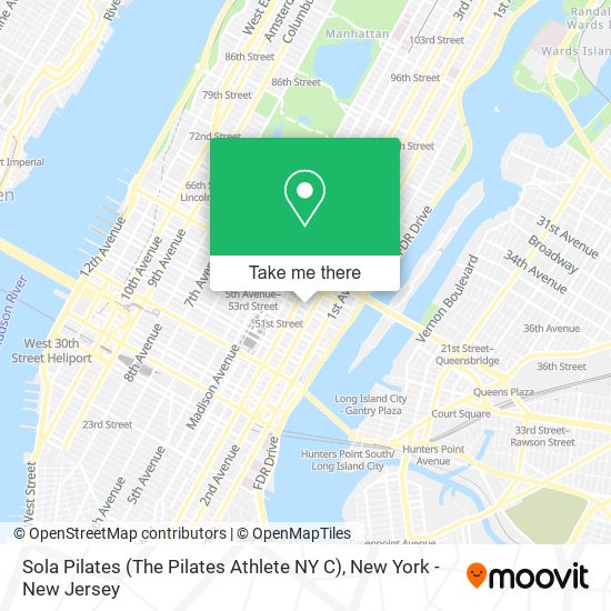 Sola Pilates (The Pilates Athlete NY C) map