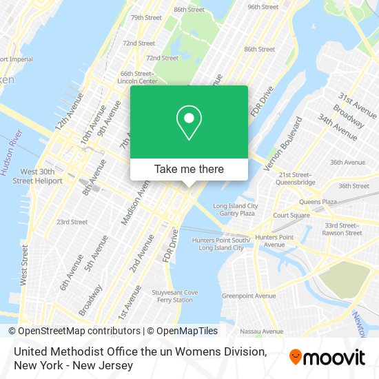 Mapa de United Methodist Office the un Womens Division