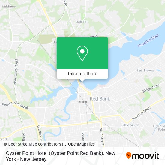 Mapa de Oyster Point Hotel (Oyster Point Red Bank)