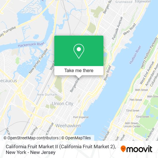 California Fruit Market II map