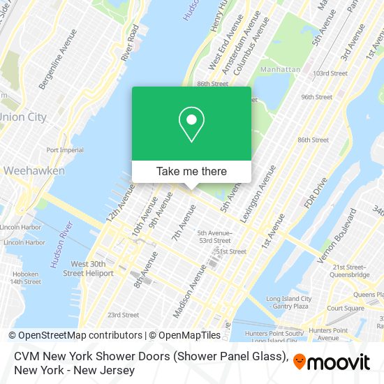 CVM New York Shower Doors (Shower Panel Glass) map