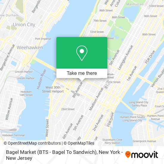 Mapa de Bagel Market (BTS - Bagel To Sandwich)
