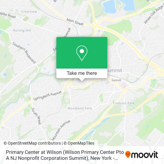 Mapa de Primary Center at Wilson (Wilson Primary Center Pto A NJ Nonprofit Corporation Summit)
