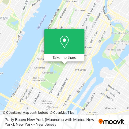 Party Buses New York (Museums with Marisa New York) map