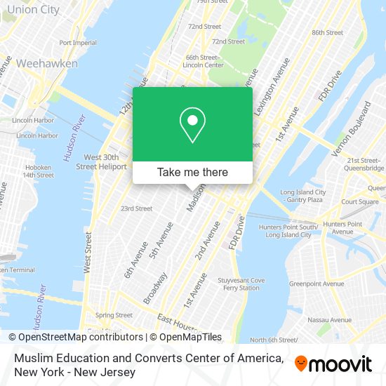 Muslim Education and Converts Center of America map