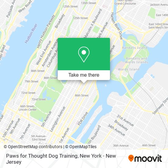 Paws for Thought Dog Training map