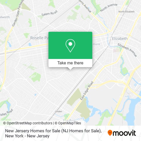 Mapa de New Jersery Homes for Sale (NJ Homes for Sale)