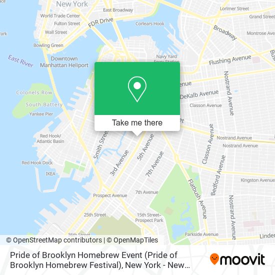 Mapa de Pride of Brooklyn Homebrew Event