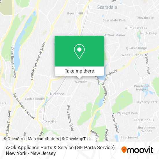 A-Ok Appliance Parts & Service (GE Parts Service) map