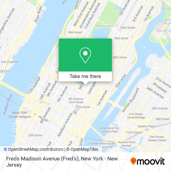 Mapa de Freds Madison Avenue (Fred's)