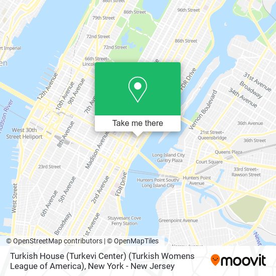 Turkish House (Turkevi Center) (Turkish Womens League of America) map