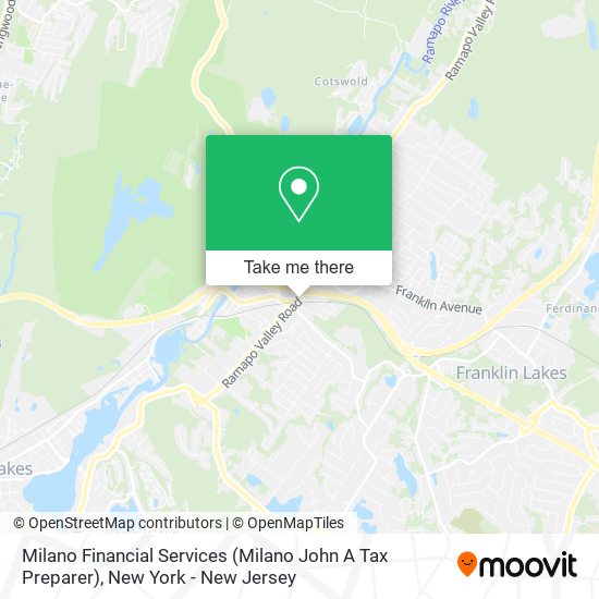 Mapa de Milano Financial Services (Milano John A Tax Preparer)