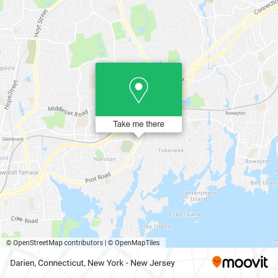 Mapa de Darien, Connecticut