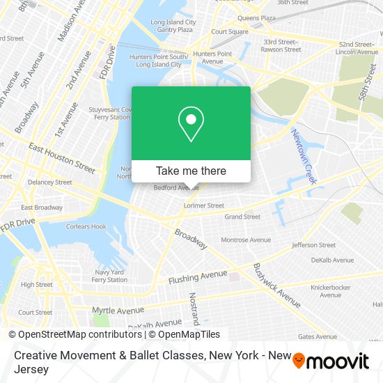 Creative Movement & Ballet Classes map