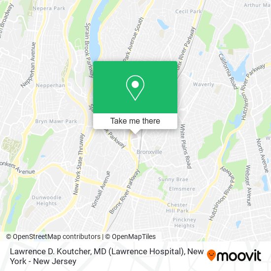 Lawrence D. Koutcher, MD (Lawrence Hospital) map