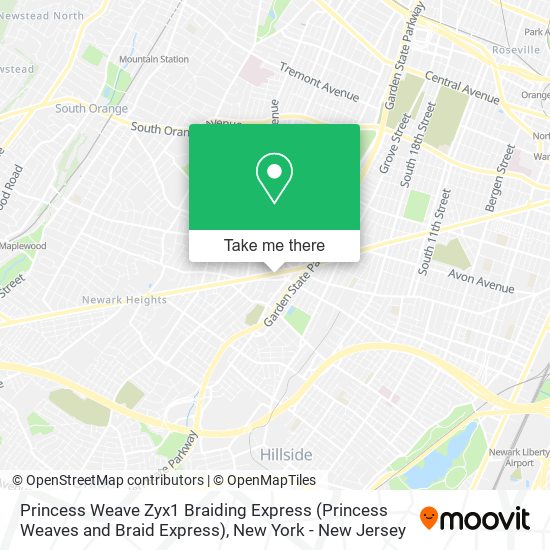 Princess Weave Zyx1 Braiding Express (Princess Weaves and Braid Express) map