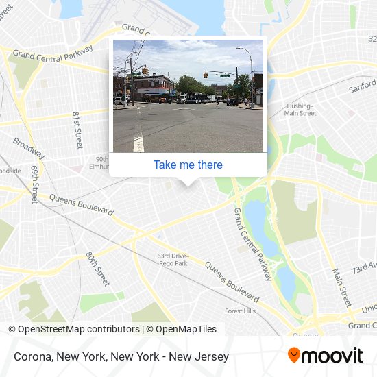 Corona, New York map