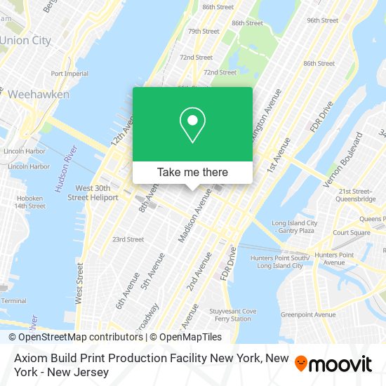 Mapa de Axiom Build Print Production Facility New York