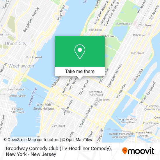 Broadway Comedy Club (TV Headliner Comedy) map