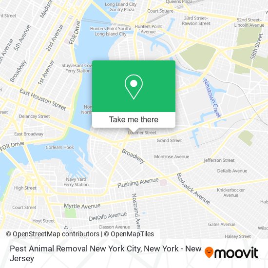 Pest Animal Removal New York City map