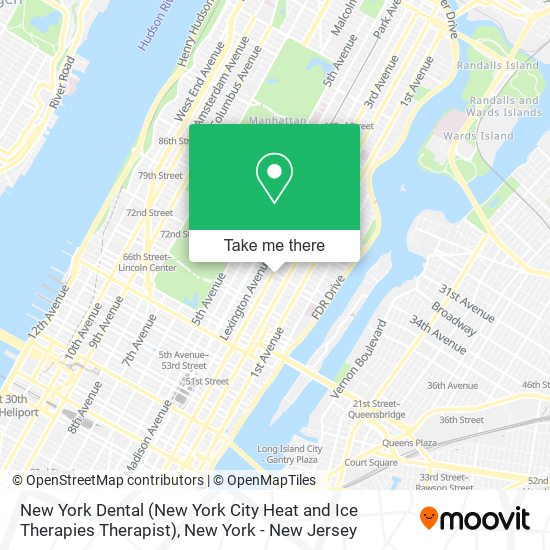 New York Dental (New York City Heat and Ice Therapies Therapist) map