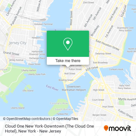 Mapa de Cloud One New York-Downtown (The Cloud One Hotel)