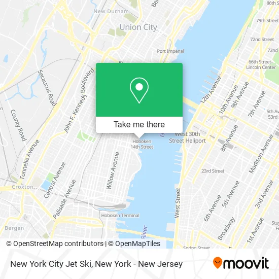 New York City Jet Ski map