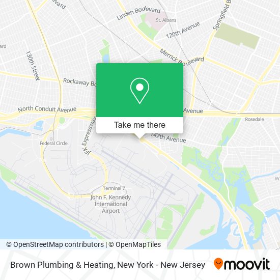 Brown Plumbing & Heating map