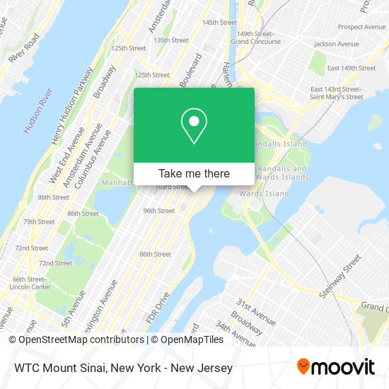 WTC Mount Sinai map