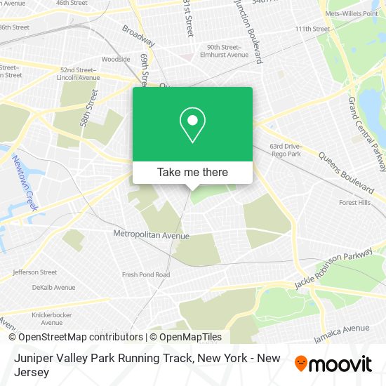 Juniper Valley Park Running Track map