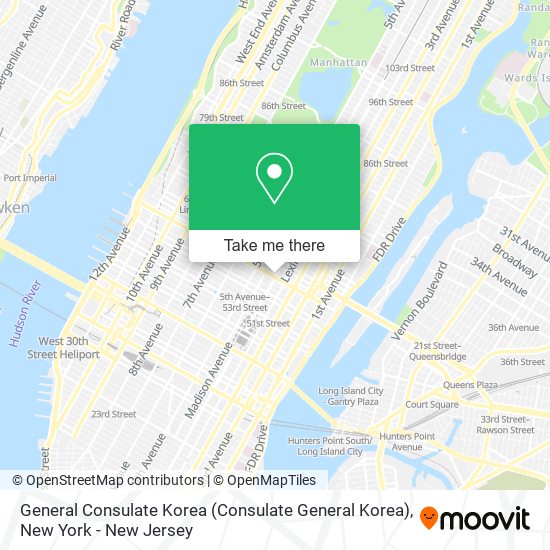 General Consulate Korea map
