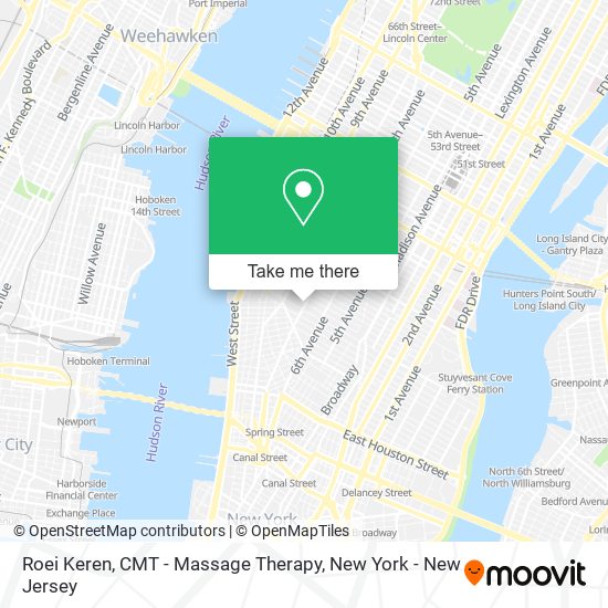 Roei Keren, CMT - Massage Therapy map