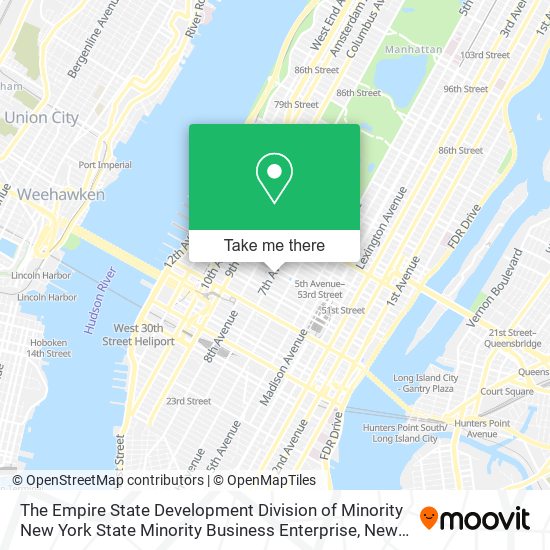 The Empire State Development Division of Minority New York State Minority Business Enterprise map