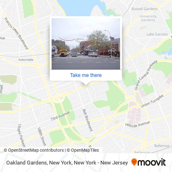 Mapa de Oakland Gardens, New York