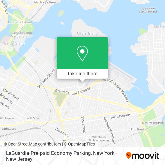 LaGuardia-Pre-paid Economy Parking map