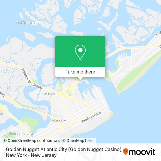 Mapa de Golden Nugget Atlantic City (Golden Nugget Casino)