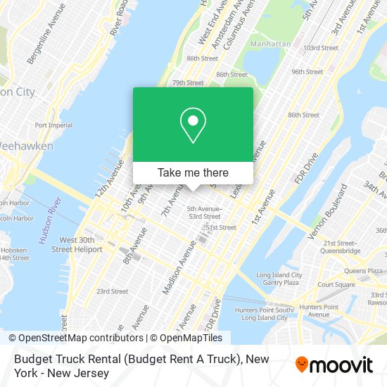 Budget Truck Rental (Budget Rent A Truck) map