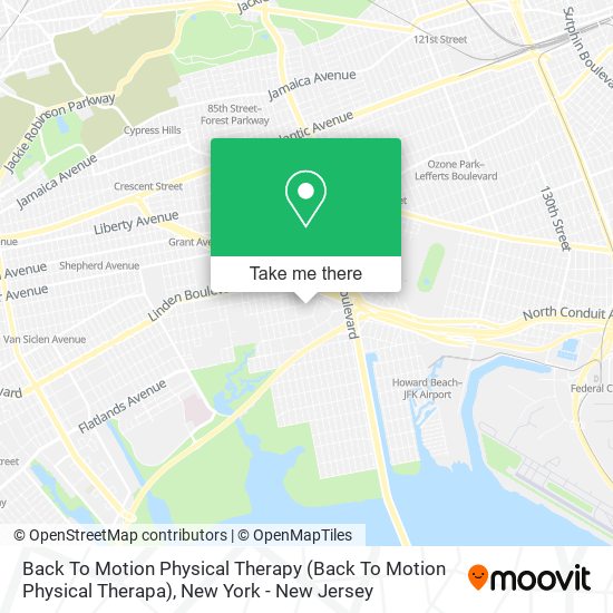 Back To Motion Physical Therapy map